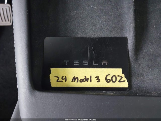 Продаж на аукціоні авто 2024 Tesla Model 3 Long Range Dual Motor All-wheel Drive, vin: 5YJ3E1EB6RF806602, номер лоту: 45106855