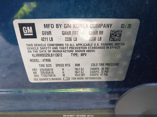 KL4MMBS29LB113612 Buick Encore Gx Fwd Preferred