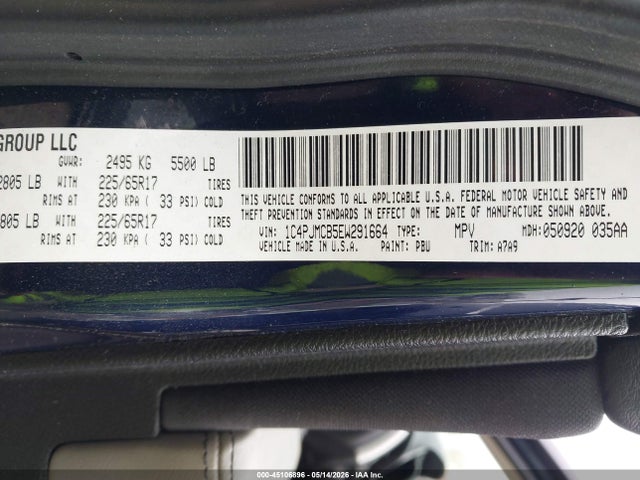 Продаж на аукціоні авто 2014 Jeep Cherokee Latitude, vin: 1C4PJMCB5EW291664, номер лоту: 45106896