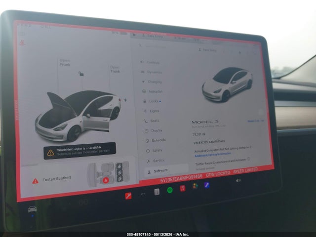 Tesla Model 3 Standard Range Plus Rear-wheel Drive 2021 5YJ3E1EA8MF091466 Image 7