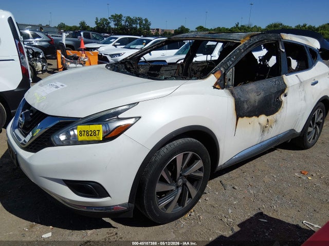 45107388 :رقم المزاد ، 5N1AZ2MH2FN235044 vin ، 2015 Nissan Murano Platinum مزاد بيع