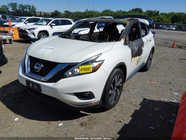 45107388 :رقم المزاد ، 5N1AZ2MH2FN235044 vin ، 2015 Nissan Murano Platinum مزاد بيع