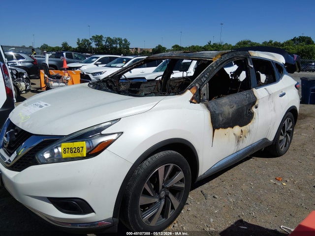 45107388 :رقم المزاد ، 5N1AZ2MH2FN235044 vin ، 2015 Nissan Murano Platinum مزاد بيع