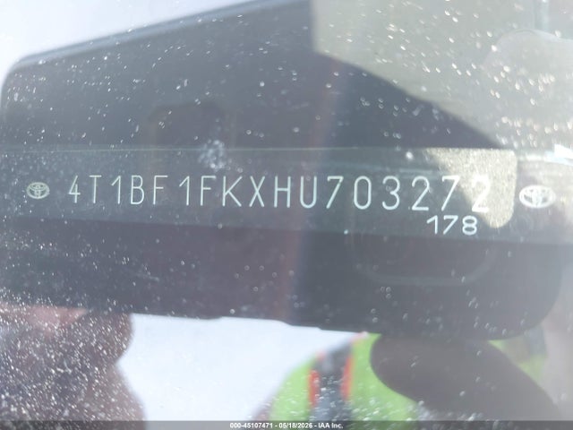 Продаж на аукціоні авто 2017 Toyota Camry Le, vin: 4T1BF1FKXHU703272, номер лоту: 45107471