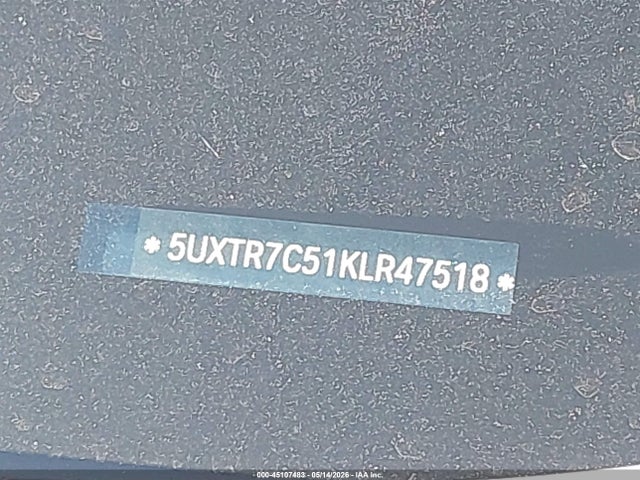 Aukcja sprzedaży 2019 Bmw X3 Sdrive30i, vin: 5UXTR7C51KLR47518, numer aukcji: 45107483