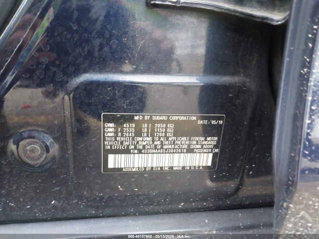 Subaru Legacy 2.5i 2018 4S3BNAA65J3042618 Image 9