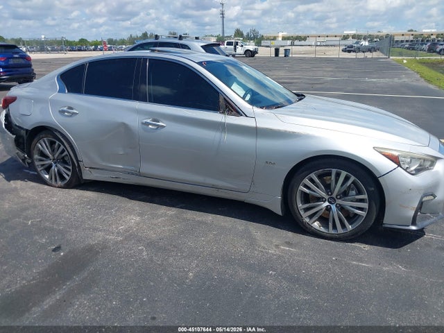 Продажа на аукционе авто 2018 Infiniti Q50 3.0t Sport, vin: JN1EV7APXJM358571, номер лота: 45107644