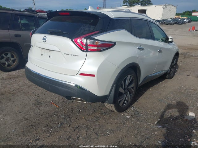 Продажа на аукционе авто 2017 Nissan Murano Platinum, vin: 5N1AZ2MG8HN119633, номер лота: 45107693