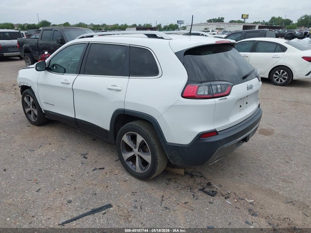2019 Jeep Cherokee Limited Fwd მანქანა იყიდება აუქციონზე, vin: 1C4PJLDXXKD381775, აუქციონის ნომერი: 45107744