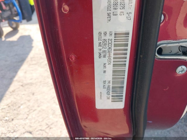 45107995 :رقم المزاد ، 2C3CCAEG6HH645974 vin ، 2017 Chrysler 300c مزاد بيع