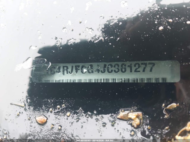 45108163 :رقم المزاد ، 1C4RJFCG4JC361277 vin ، 2018 Jeep Grand Cherokee Overland 4x4 مزاد بيع