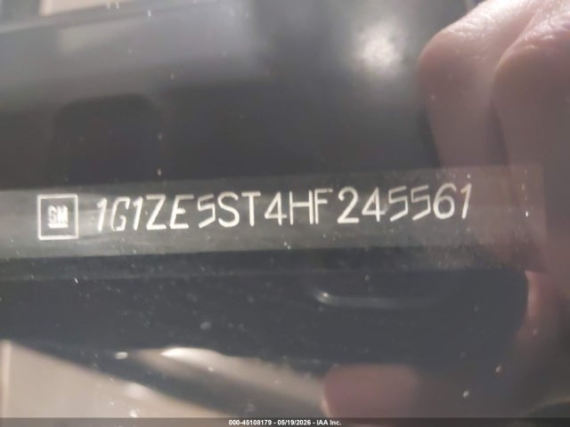 45108179 :رقم المزاد ، 1G1ZE5ST4HF245561 vin ، 2017 Chevrolet Malibu 1lt مزاد بيع
