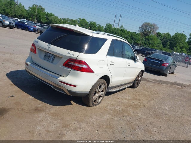 45108352 :رقم المزاد ، 4JGDA5HB0CA026920 vin ، 2012 Mercedes-benz Ml 350 4matic مزاد بيع