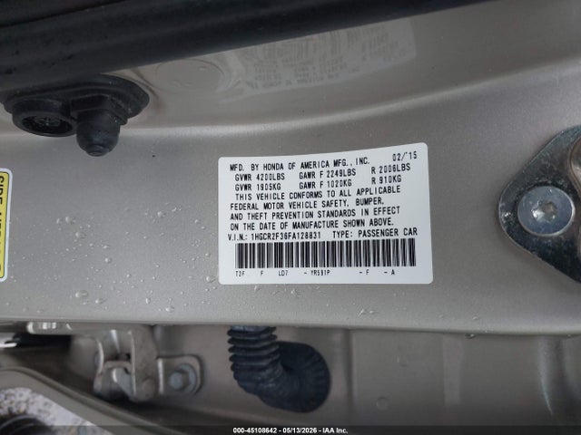 1HGCR2F36FA128831 Honda ACCORD LX