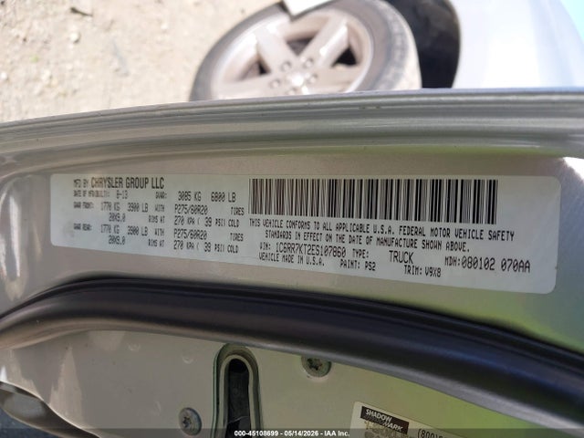 45108699 :رقم المزاد ، 1C6RR7KT2ES107860 vin ، 2014 Ram 1500 Express مزاد بيع