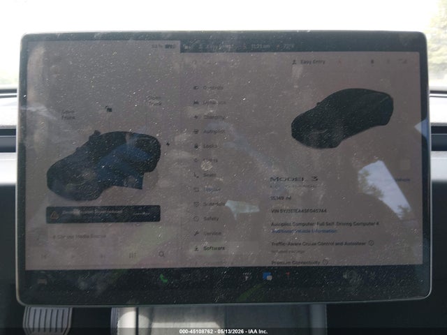 Продаж на аукціоні авто 2025 Tesla Model 3 Long Range Rear-wheel Drive/standard Rear-wheel Drive, vin: 5YJ3E1EA4SF045744, номер лоту: 45108762