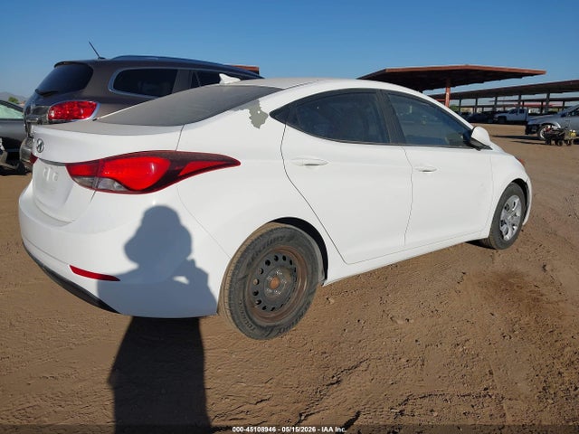 Продажа на аукционе авто 2016 Hyundai Elantra Se, vin: 5NPDH4AE8GH721241, номер лота: 45108946