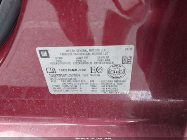 Продаж на аукціоні авто 2015 Chevrolet Silverado 2500hd Ltz, vin: 1GC2KWE81FZ532351, номер лоту: 45109142