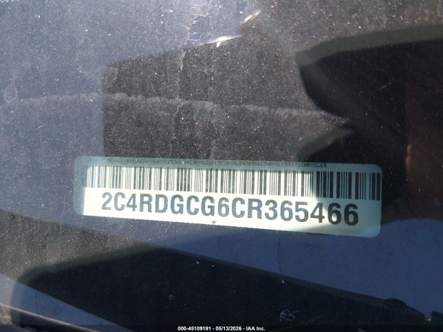 Продажа на аукционе авто 2012 Dodge Grand Caravan Sxt, vin: 2C4RDGCG6CR365466, номер лота: 45109191