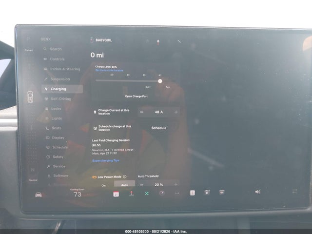 Aukcja sprzedaży 2024 Tesla Model X Long Range, vin: 7SAXCDE52RF441227, numer aukcji: 45109200