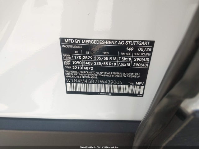 Mercedes-Benz GLB 250 2026 W1N4M4GB2TW439005 Image 9