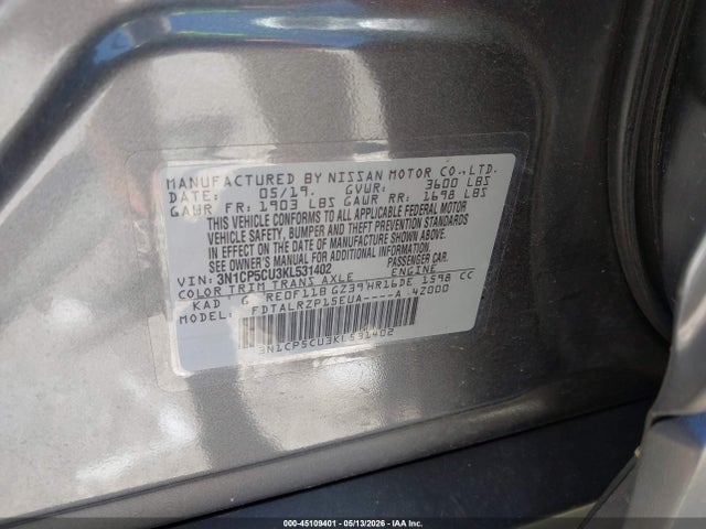 Nissan KICKS S 2019 3N1CP5CU3KL531402 Image 9