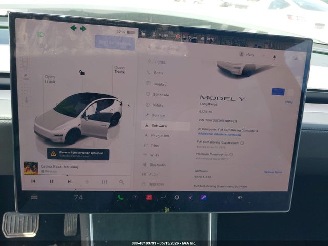 Aukcja sprzedaży 2026 Tesla Model Y Premium Rear-wheel Drive/rear-wheel Drive, vin: 7SAYGDED5TA658811, numer aukcji: 45109791