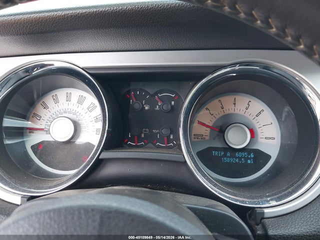 2012 Ford Mustang V6 Premium მანქანა იყიდება აუქციონზე, vin: 1ZVBP8AM5C5226642, აუქციონის ნომერი: 45109849