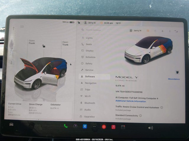 Продажа на аукционе авто 2026 Tesla Model Y Premium Rear-wheel Drive/rear-wheel Drive, vin: 7SAYGDED7TA499158, номер лота: 45109904