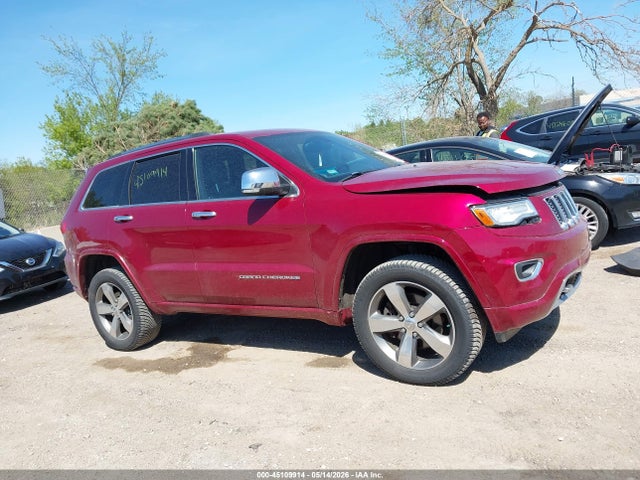 2015 Jeep Grand Cherokee Overland მანქანა იყიდება აუქციონზე, vin: 1C4RJFCT2FC637976, აუქციონის ნომერი: 45109914