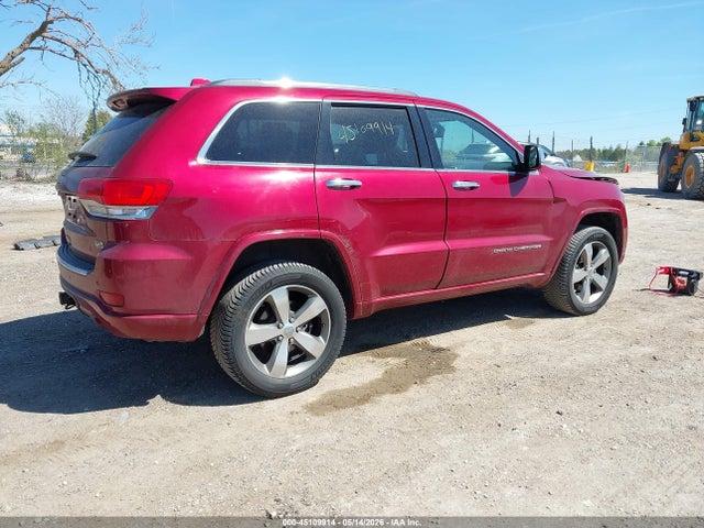 2015 Jeep Grand Cherokee Overland მანქანა იყიდება აუქციონზე, vin: 1C4RJFCT2FC637976, აუქციონის ნომერი: 45109914