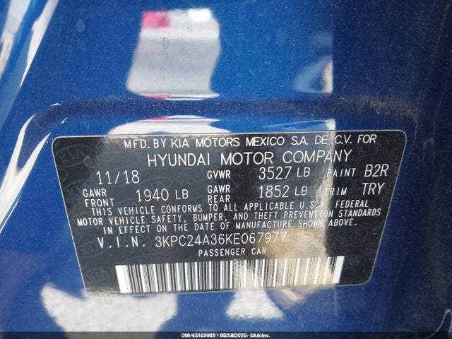 Hyundai ACCENT SE 2019 3KPC24A36KE067977 Image 9