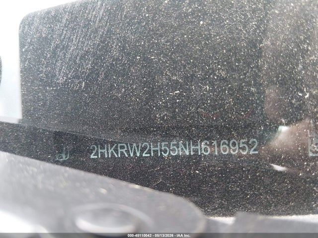 45110042 :رقم المزاد ، 2HKRW2H55NH616952 vin ، 2022 Honda Cr-v Awd Ex مزاد بيع