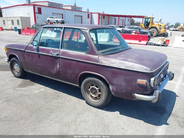 1971 Bmw 2002 მანქანა იყიდება აუქციონზე, vin: 2571997, აუქციონის ნომერი: 45110053