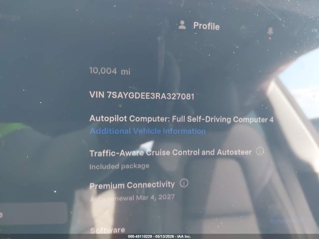 Продажа на аукционе авто 2024 Tesla Model Y Long Range Dual Motor All-wheel Drive, vin: 7SAYGDEE3RA327081, номер лота: 45110229