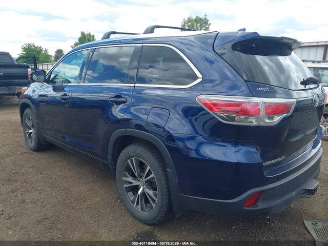 Aukcja sprzedaży 2016 Toyota Highlander Xle V6, vin: 5TDJKRFH0GS242875, numer aukcji: 45110494