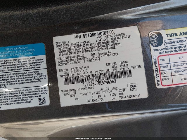 Ford Mustang Gt Premium 2014 1ZVBP8CF8E5246563 Image 9