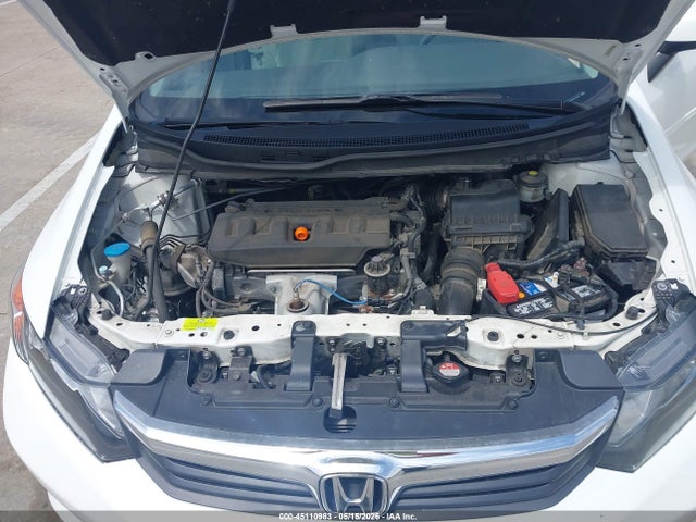 2012 Honda Civic Lx მანქანა იყიდება აუქციონზე, vin: 19XFB2F55CE103428, აუქციონის ნომერი: 45110983