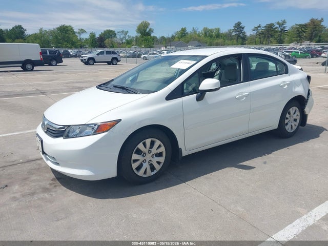 2012 Honda Civic Lx მანქანა იყიდება აუქციონზე, vin: 19XFB2F55CE103428, აუქციონის ნომერი: 45110983