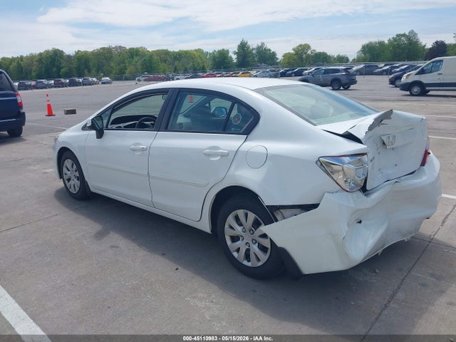 2012 Honda Civic Lx მანქანა იყიდება აუქციონზე, vin: 19XFB2F55CE103428, აუქციონის ნომერი: 45110983