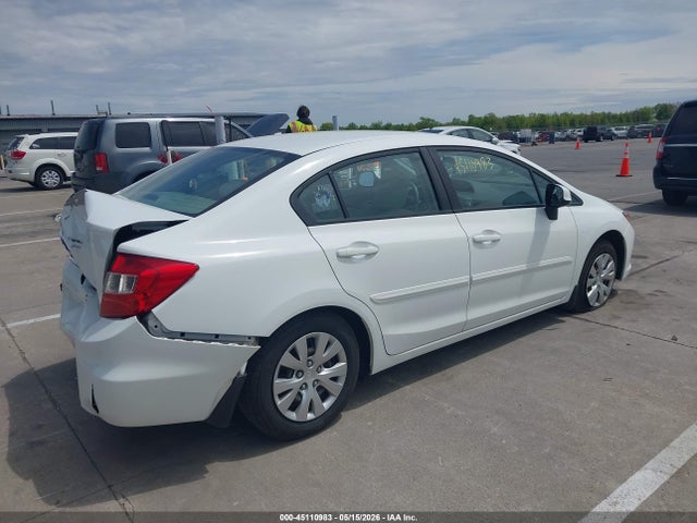 2012 Honda Civic Lx მანქანა იყიდება აუქციონზე, vin: 19XFB2F55CE103428, აუქციონის ნომერი: 45110983