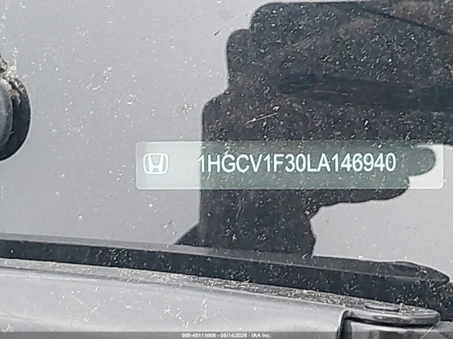 Продажа на аукционе авто 2020 Honda Accord Sport, vin: 1HGCV1F30LA146940, номер лота: 45111008