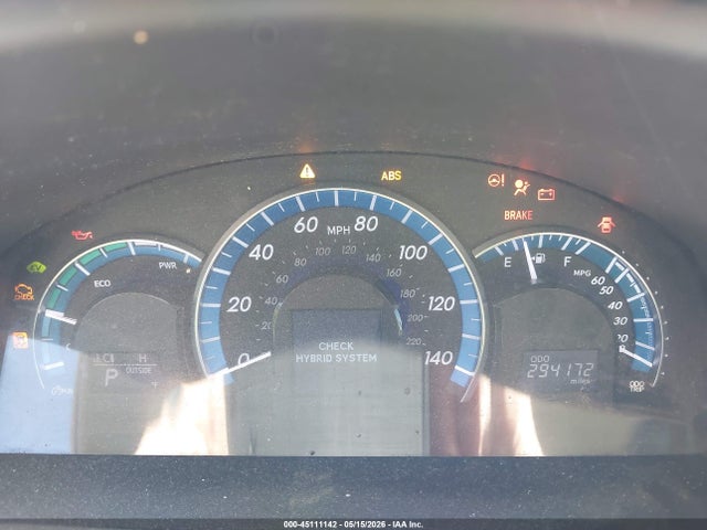 45111142 :رقم المزاد ، 4T1BD1FKXDU090599 vin ، 2013 Toyota Camry Hybrid Xle مزاد بيع