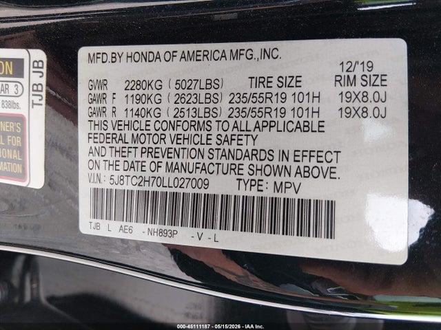 Acura Rdx Advance Package 2020 5J8TC2H70LL027009 Image 9