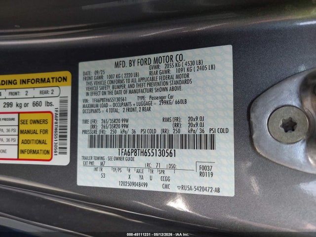 Ford Mustang Ecoboost Premium Fastback 2025 1FA6P8TH6S5130561 Image 9