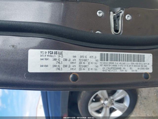 Aukcja sprzedaży 2016 Jeep Patriot Latitude, vin: 1C4NJRFB2GD608489, numer aukcji: 45111235