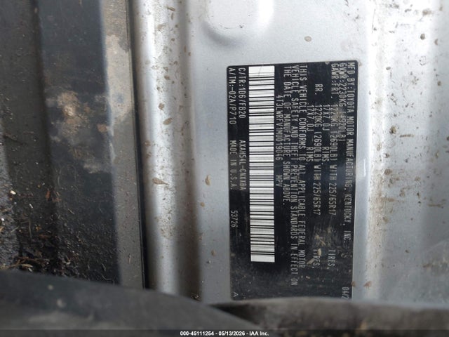 4T3LWRFV1MU019046 Toyota Rav4 Hybrid Le