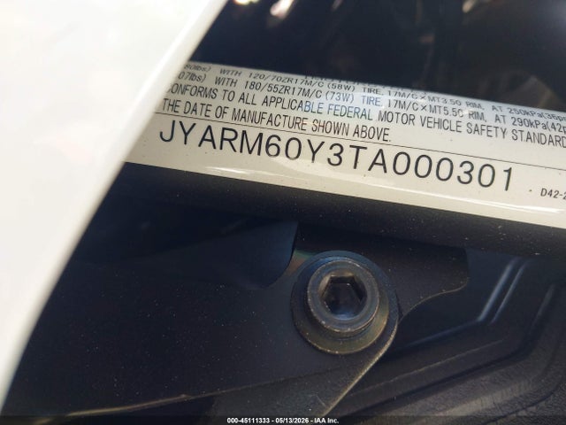 Yamaha Yzfr7 2026 JYARM60Y3TA000301 Image 10