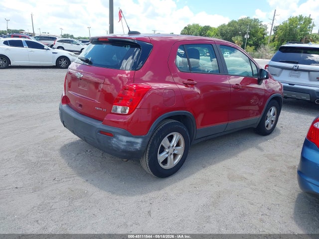 2015 Chevrolet Trax 1ls მანქანა იყიდება აუქციონზე, vin: KL7CJKSB9FB105523, აუქციონის ნომერი: 45111544