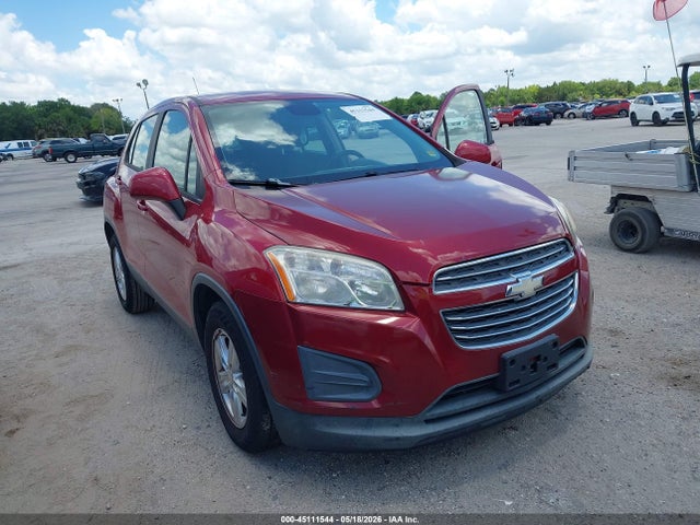 2015 Chevrolet Trax 1ls მანქანა იყიდება აუქციონზე, vin: KL7CJKSB9FB105523, აუქციონის ნომერი: 45111544